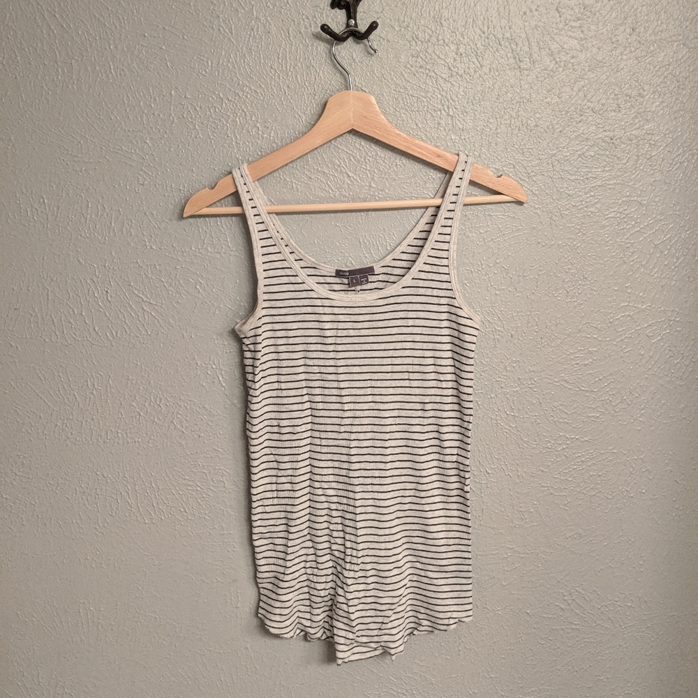 Vince striped ribbed tank